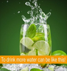 To drink more water can be like this!